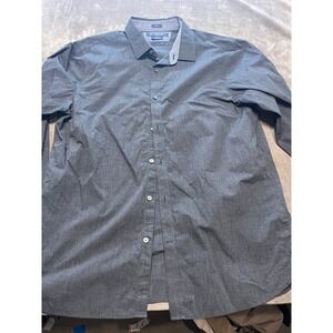 American Eagle Outfitters XL Slim Fit Button Down Shirt‎ Gray Mens
